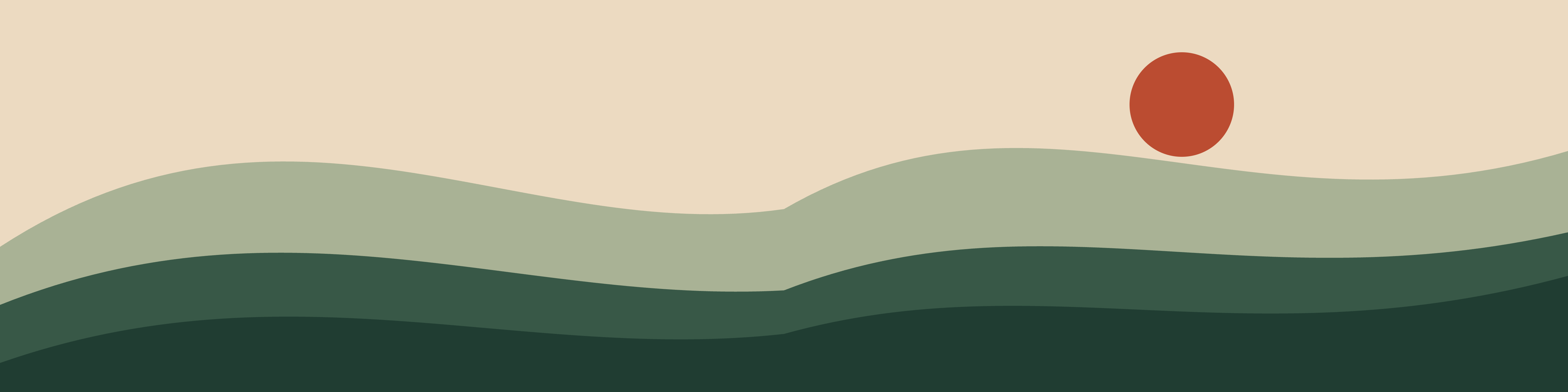 One continuous landscape illustration before splitting, 5400 pixels wide and 1350 pixels high